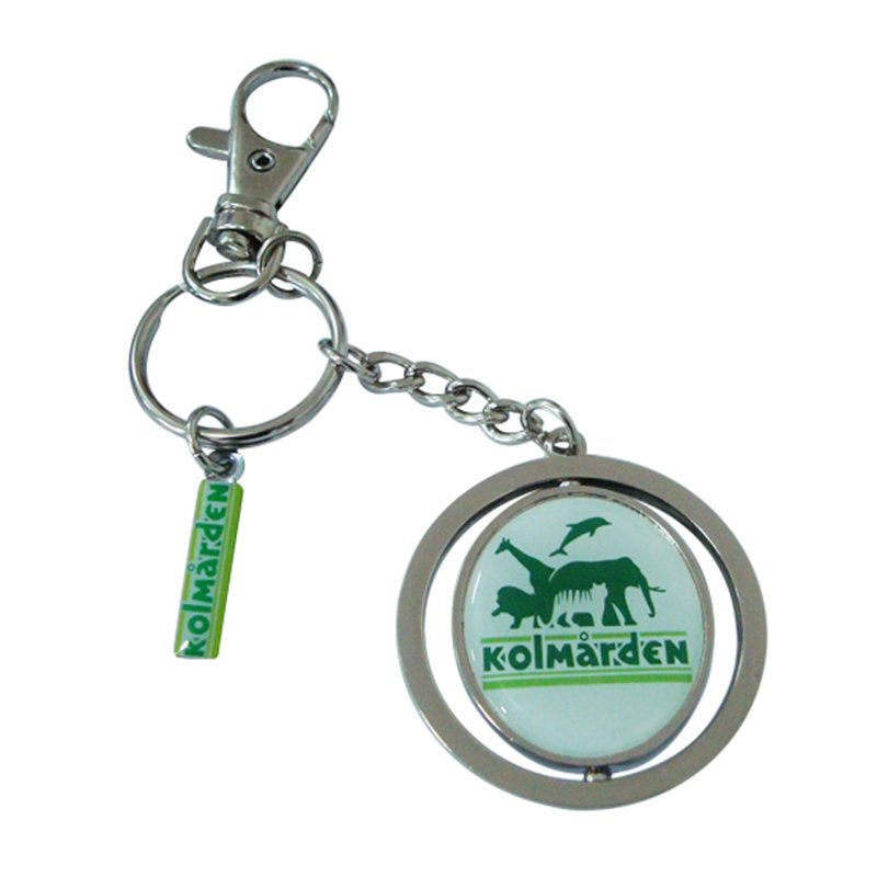 No Minimum Custom Logo Metal Keychain Enamel Key Ring Keyholder