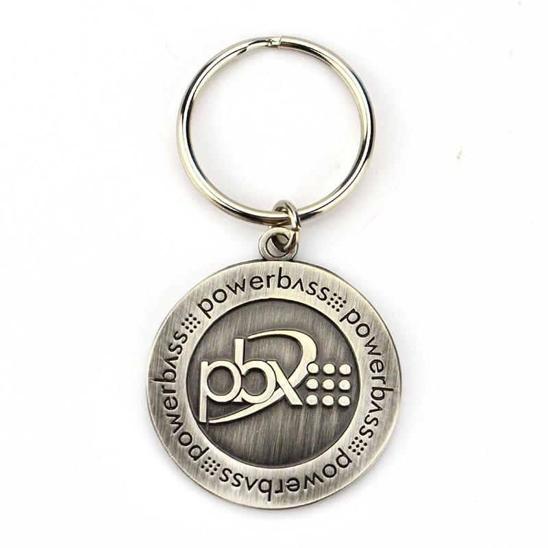 Keychain Medal Metal Custom 2D Embossed Logo Gold Key Chain