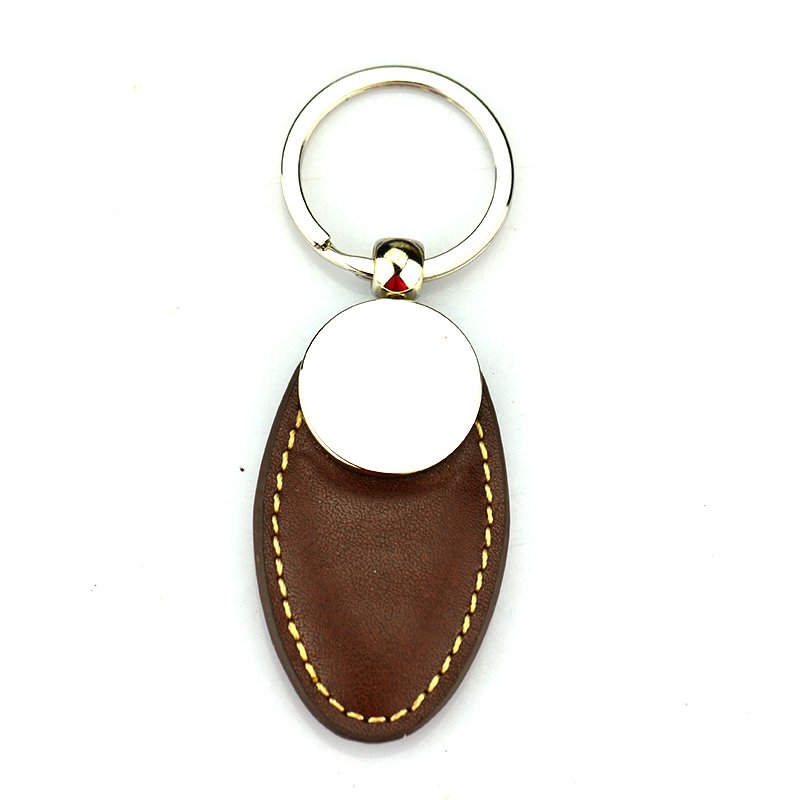 Oem Keychain Men Pu Leather Key Chain Custom Bulk Key Rings