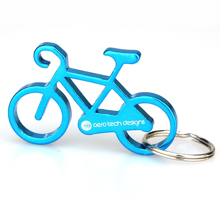 Bike Key Chain Bottle Opener Keychain Custom Aluminum Key Rings