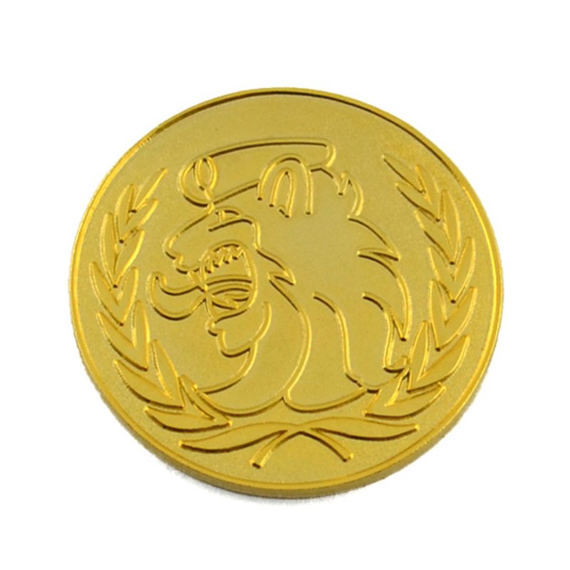 Custom Gold Dollar Coin Stamping Double Side 2D Metal Coin