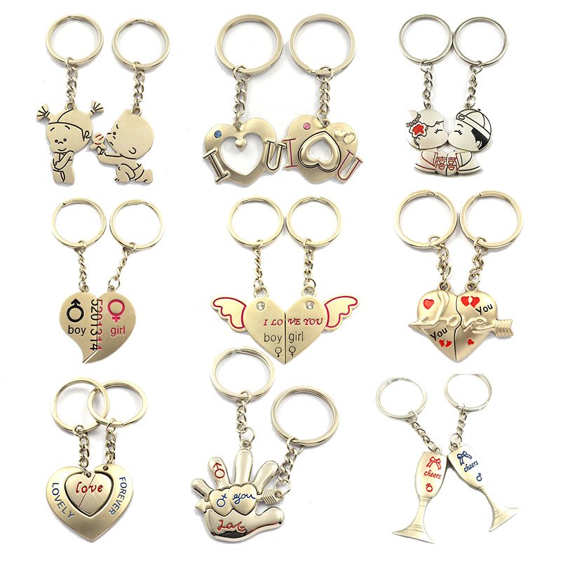 Magnetic hot sale couple keychain