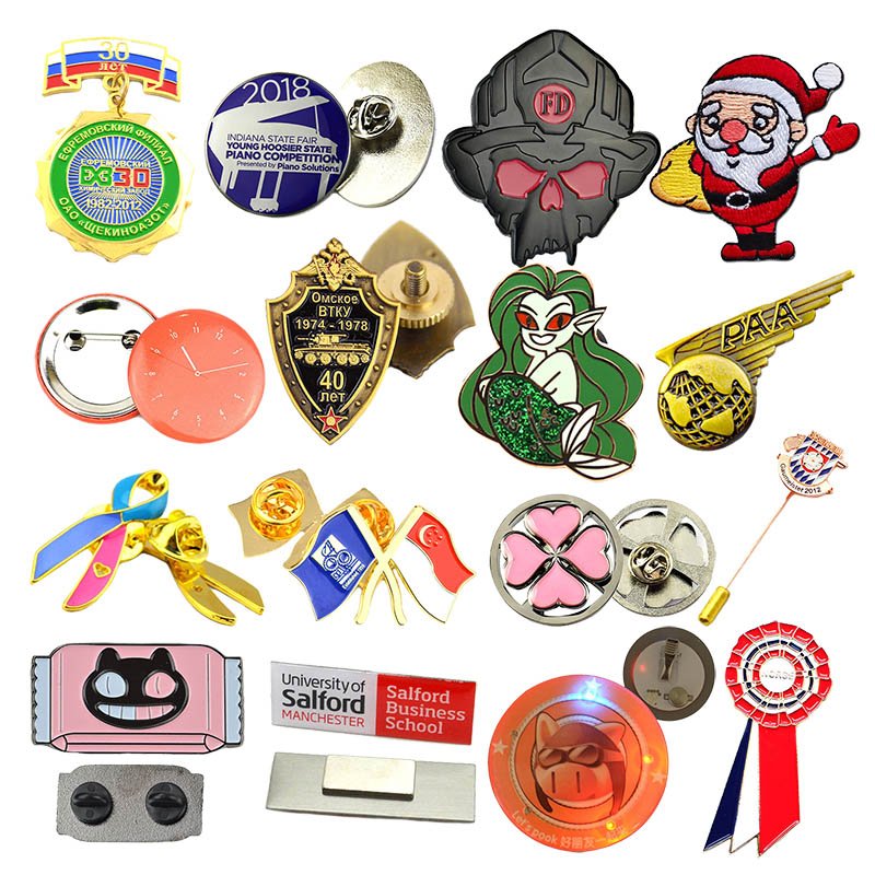 metal enamel lapel pins factory