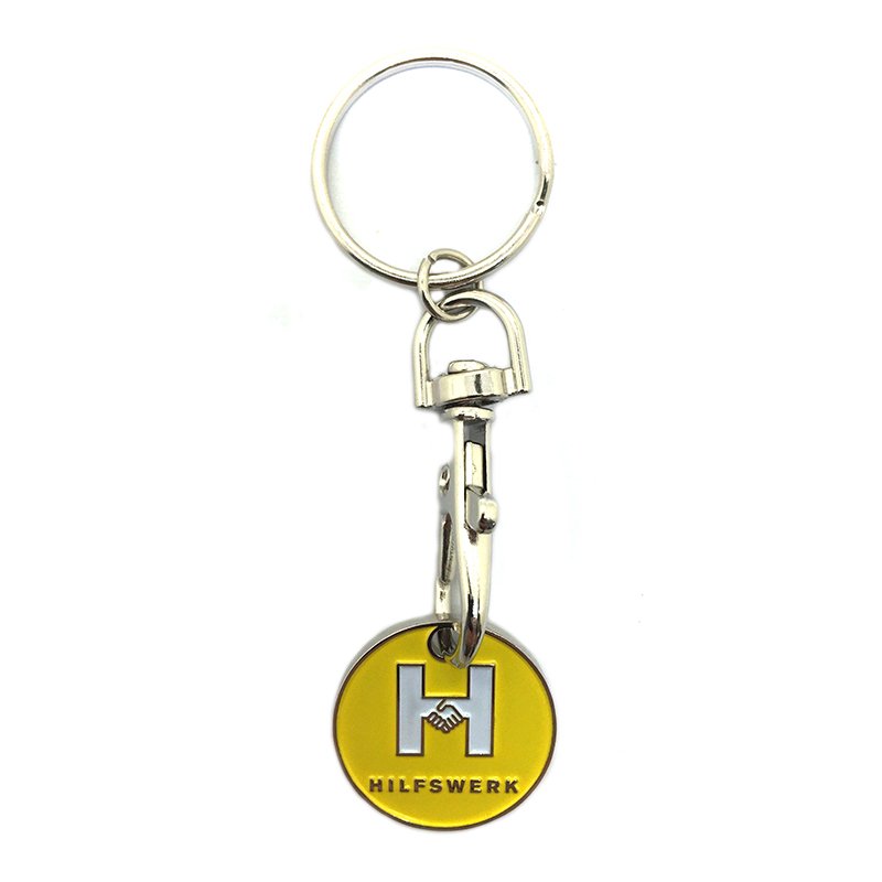 Customizable Keychain Metal Coin Holder Key Chain