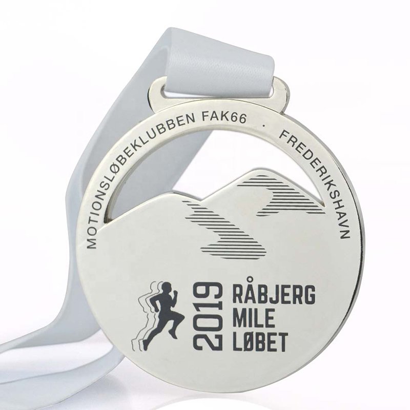 Silver Marathon Award Medal Mader Sports Medal