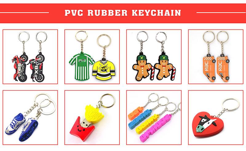 Fabric Key Tags Embroidery Keychain Strap Long Custom Logo