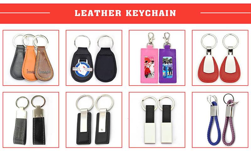 Leather Key Chain Personality Stainless Steel Carabiner Car Keychain Strap