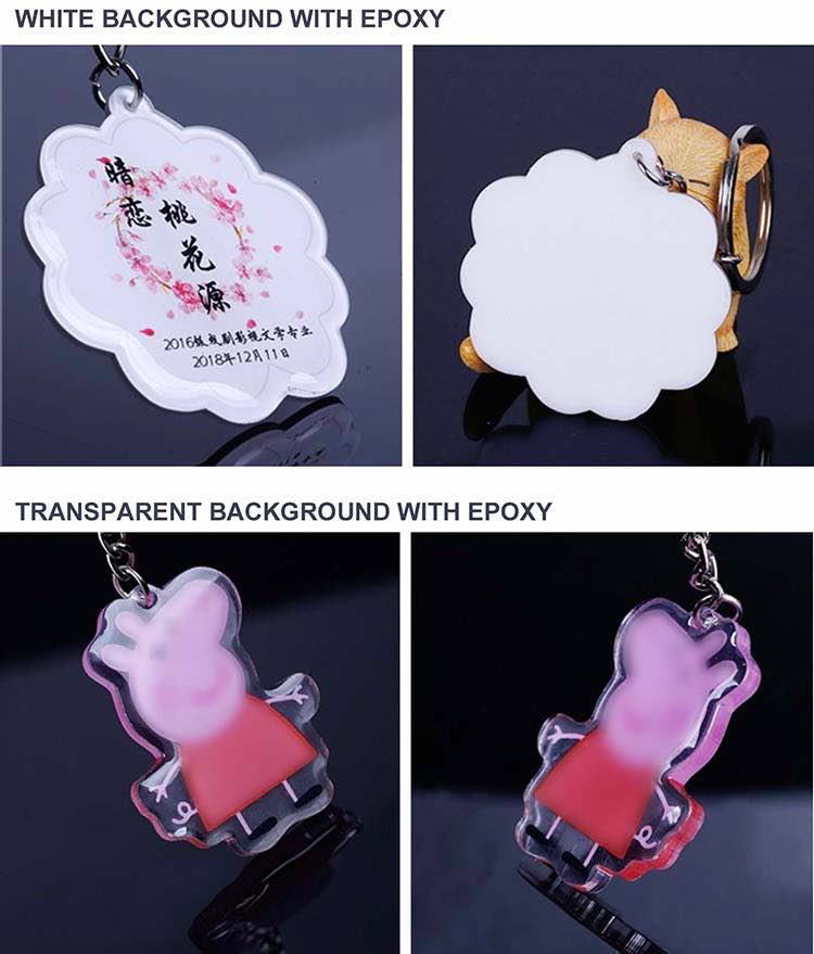 Artigifts Wholesale Custom Keychains Blanks Acrylic Key Chain Gifts
