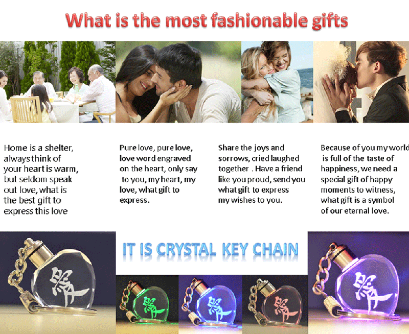 Wholesale cheap custom 3d laser crystal cube keychain