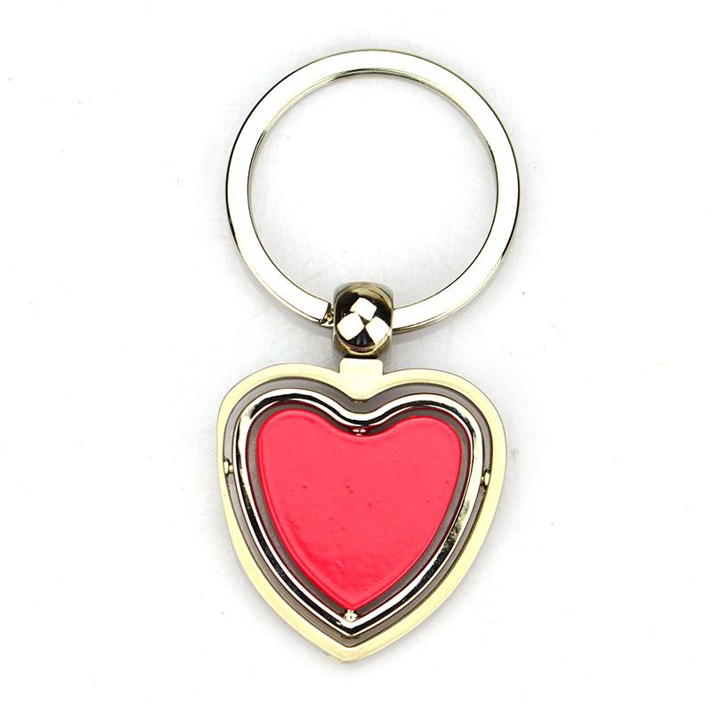 Custom Bulk Cheap Enamel Logo Key To My Heart Keychain Metal Keychain