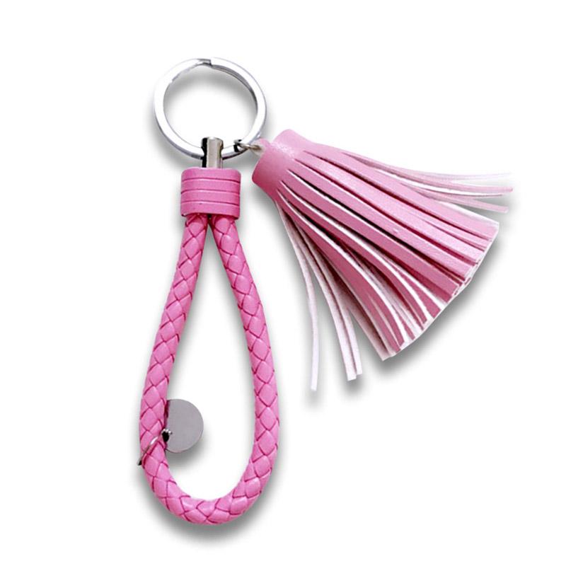 No Minimum Wholesale Custom Pu Leather Tassel Keychain - Leather Keychain
