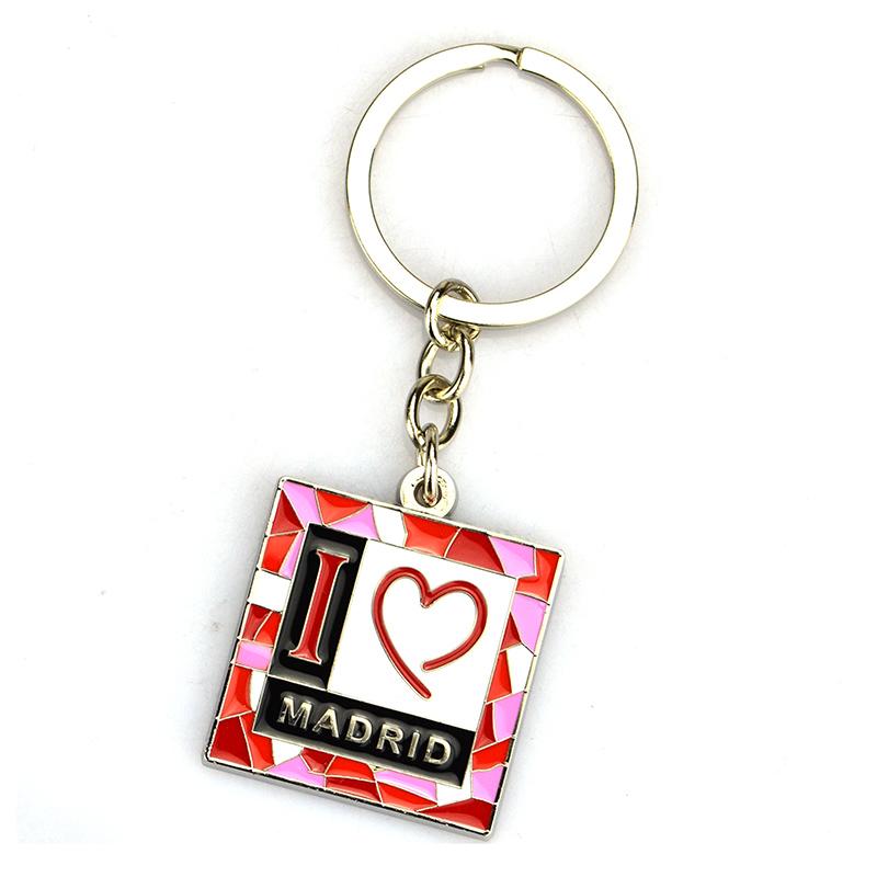 Factory No Minimum Custom Metal Souvenir Florida Keychains Metal Keychain