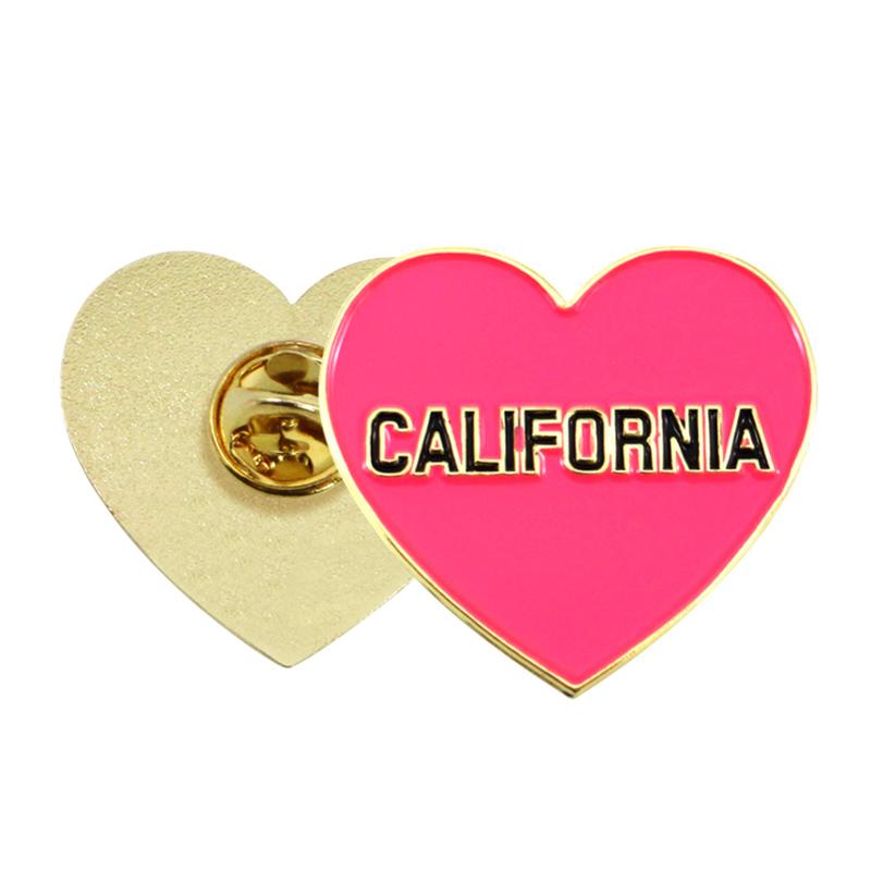 Wholesale Bulk Heart Enamel Metal Custom Lapel Pins No Minimum - Pin Badge