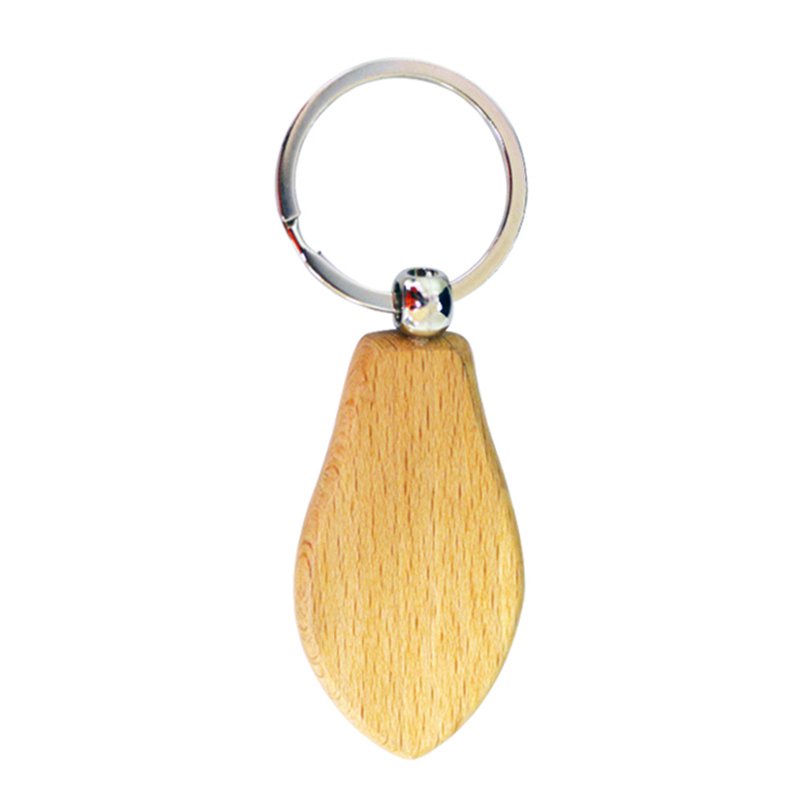 Free Design Your Own Logo Wood Keychain Custom Wooden Key Chain