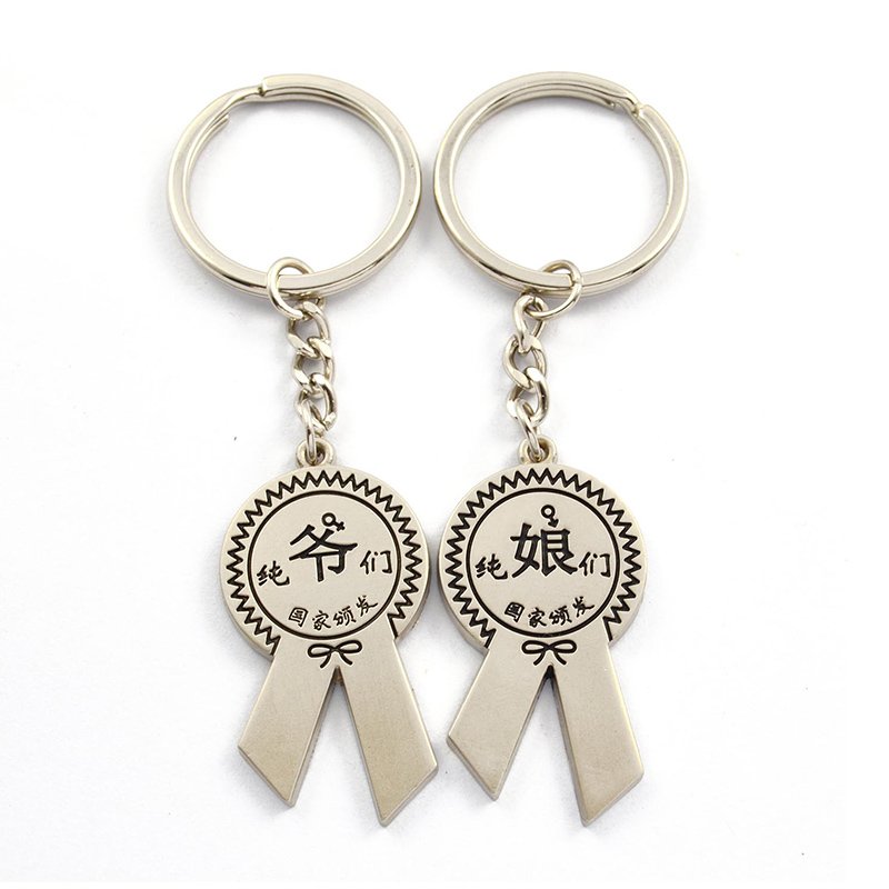 Custom Couple Key Holder Wholesale Chinese Metal Key Chain Keychains