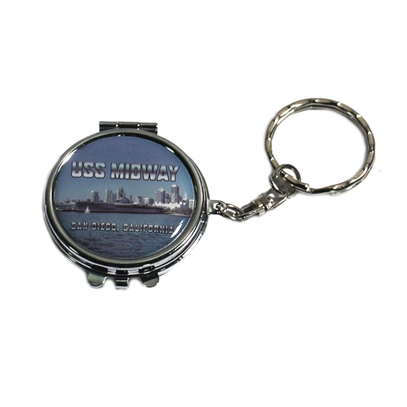 Keyring Maker Souvenir Keychain Mirror Printed Custom Logo - Metal Keychain