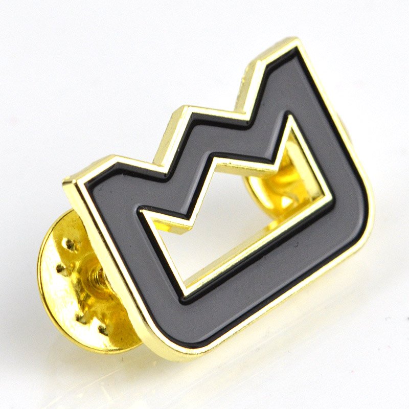 Wholesale Letter Pin Brooch Custom Logo Brass Lapel Pin Pin Badge