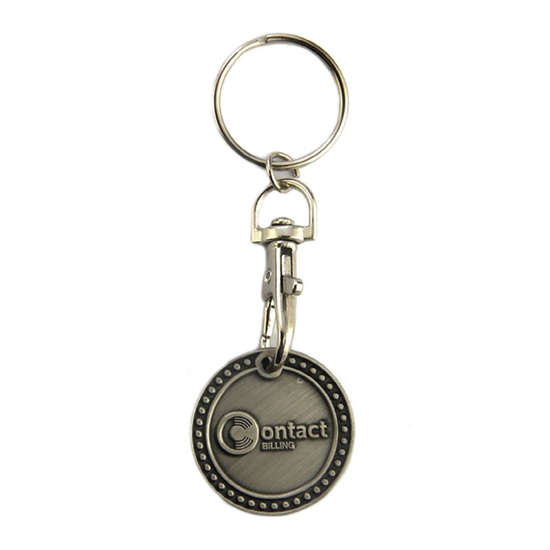 Wholesale Magnet Keychain Custom Metal Trolley Coin Key Chains