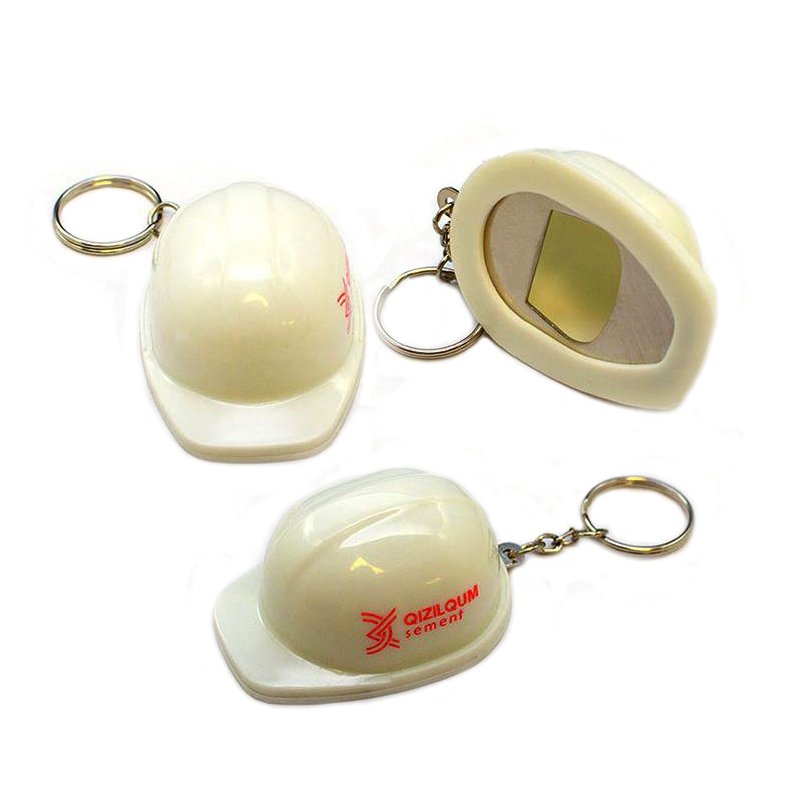 Wholesale Keychain Safety Helmet Custom Plastic Opener Key Chain PVC