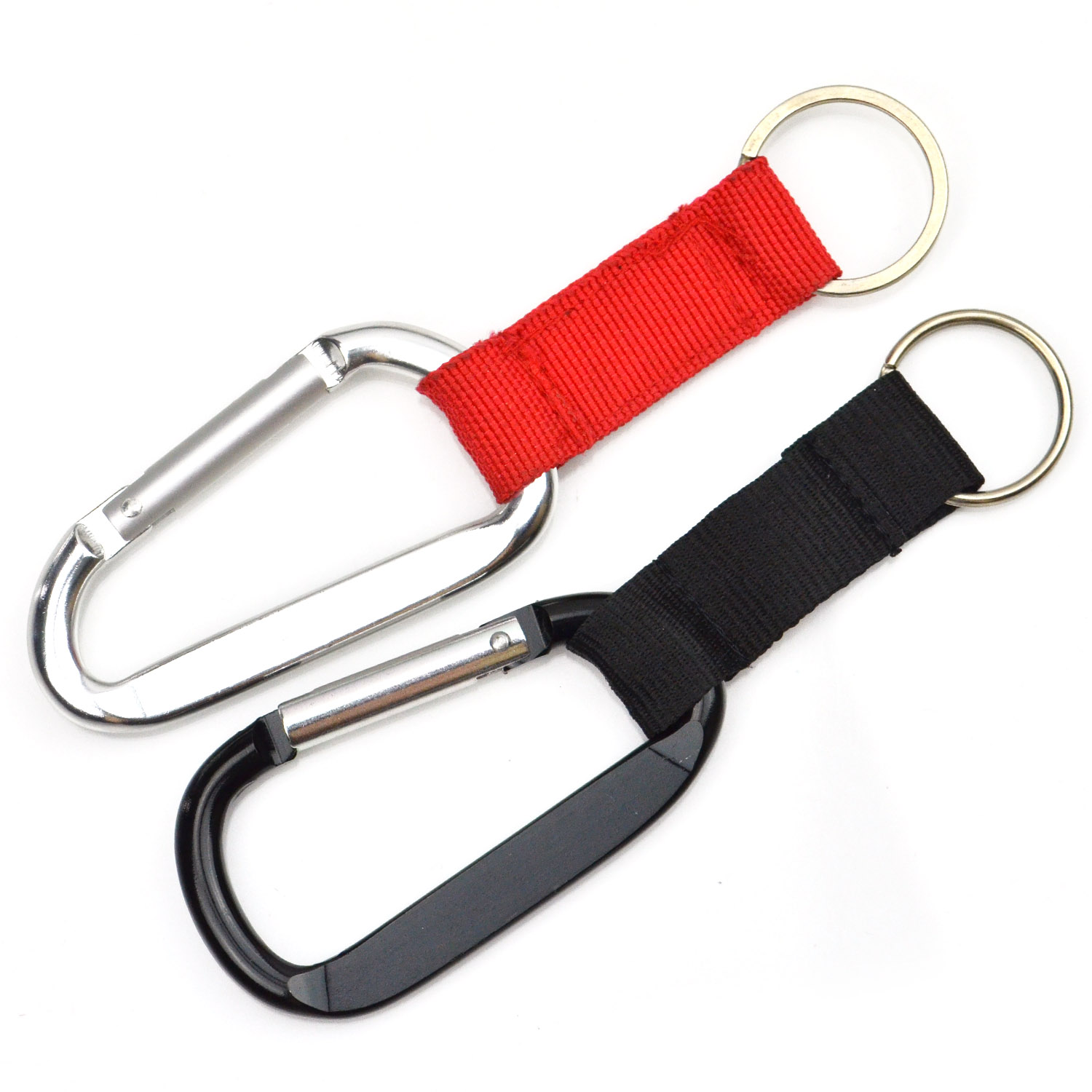 High Quality Carabiner Short Lanyard Polyester Wrist Lanyards Keychain Custom Promotional Gifts