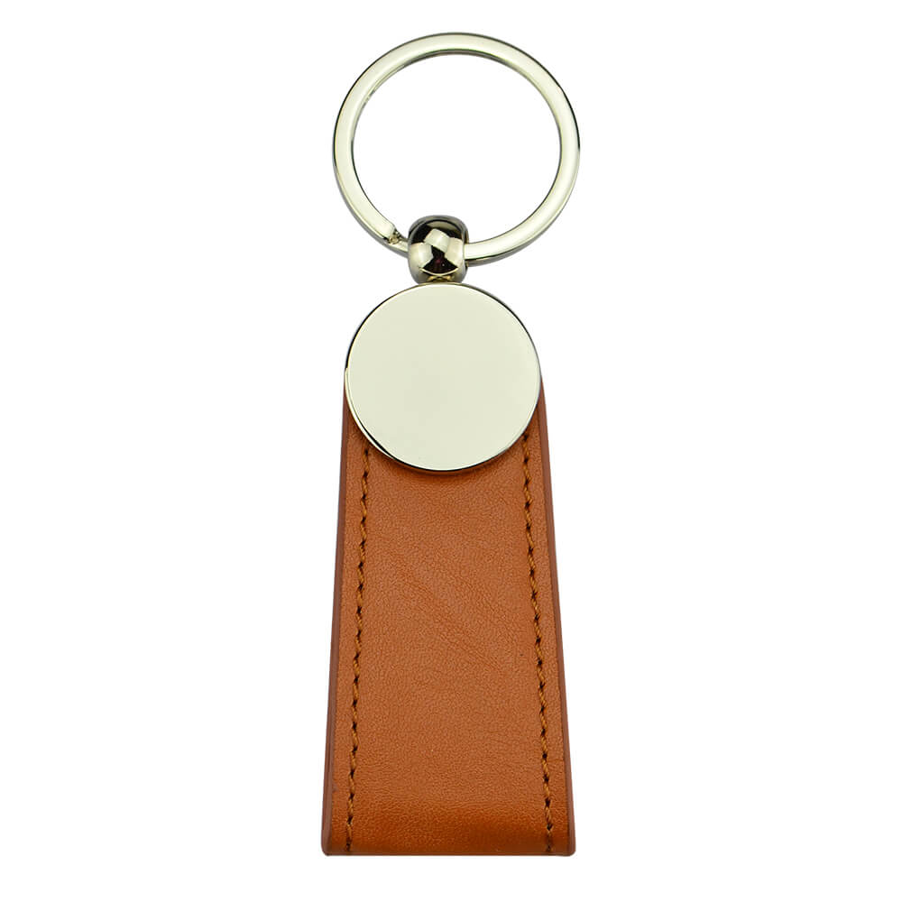 Blank Leather Keychain