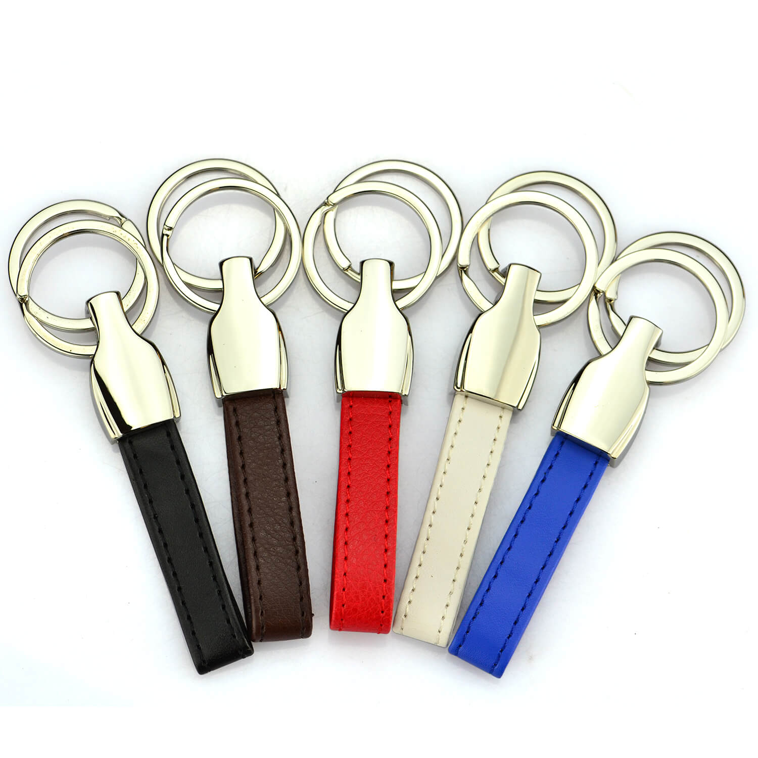 Wholesale Custom Blank Leather Keychain Key Chain Gifts Logo Keychain