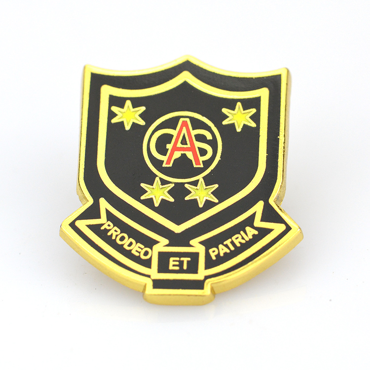 Custom High Quality Zinc Alloy Type Classic Style Metal Lapel Decoration Hard Enamel Pin Badge