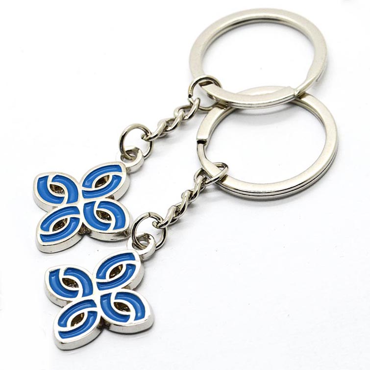 Personalized Custom Made Creative Beautiful Souvenir Gift Double Sided Enamel Metal Keychain