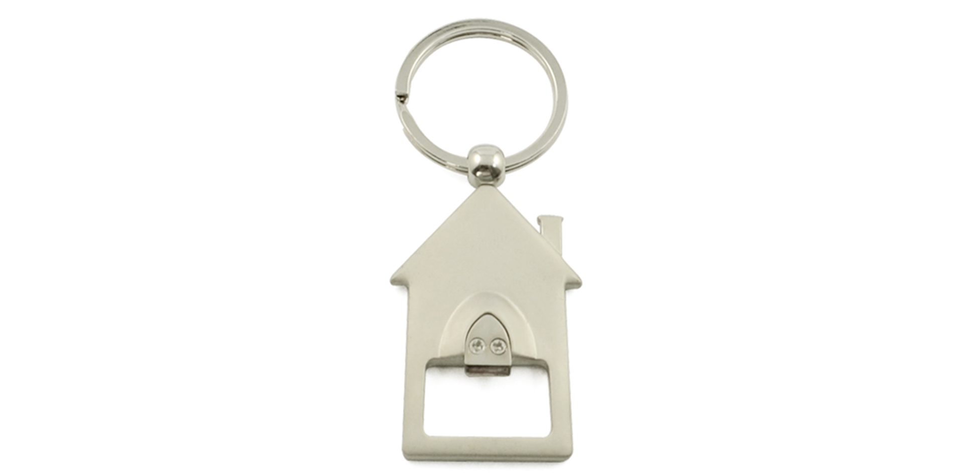 Metal House Shaped Keychain