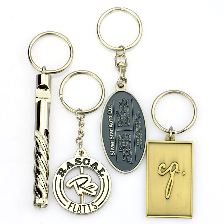 Stanless Steel Keychain Custom Logo Personalized Custom 2D 3D Logo Enamel Keychain Key