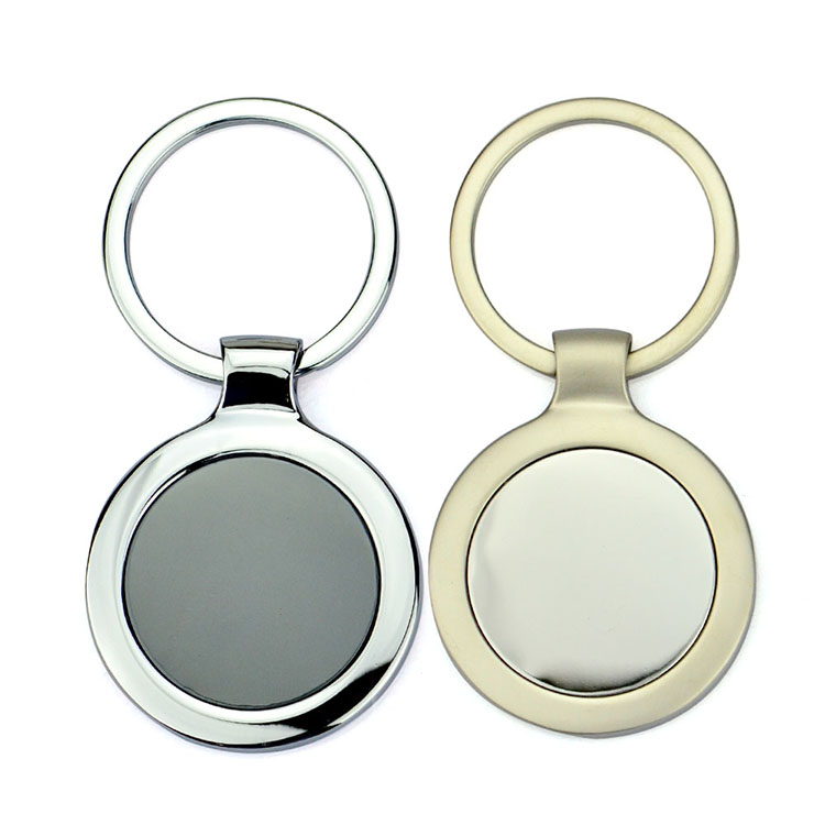 Custom Metal Round Key Ring Key Rings Wholesale Alloy Keychain Trendy