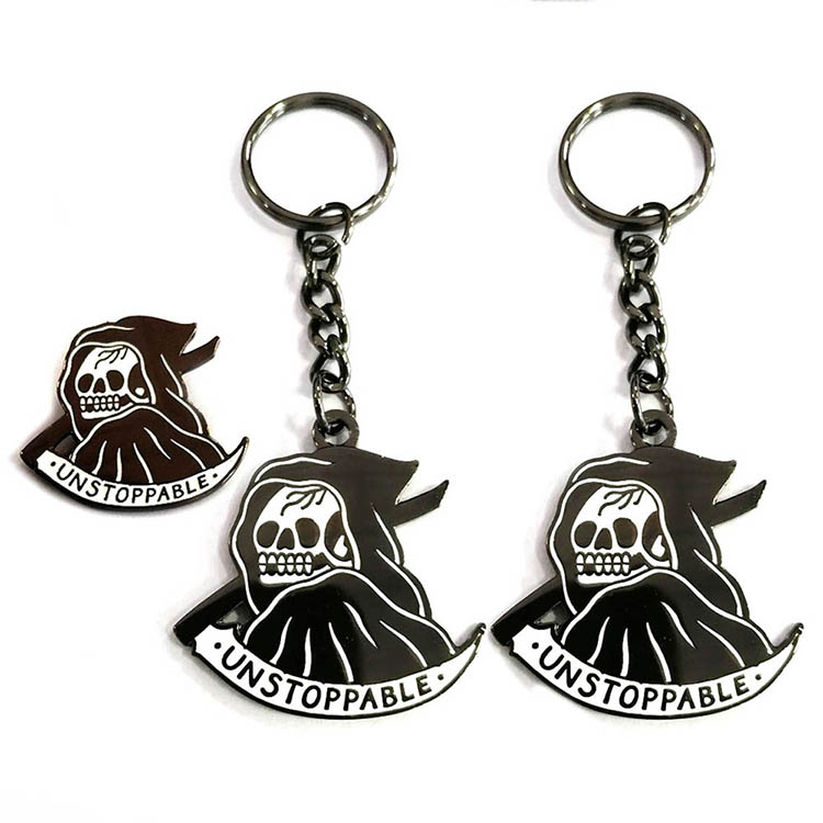 Professional Factory Custom Metal Anime Key Tag Keychain Keychain Backing Card
