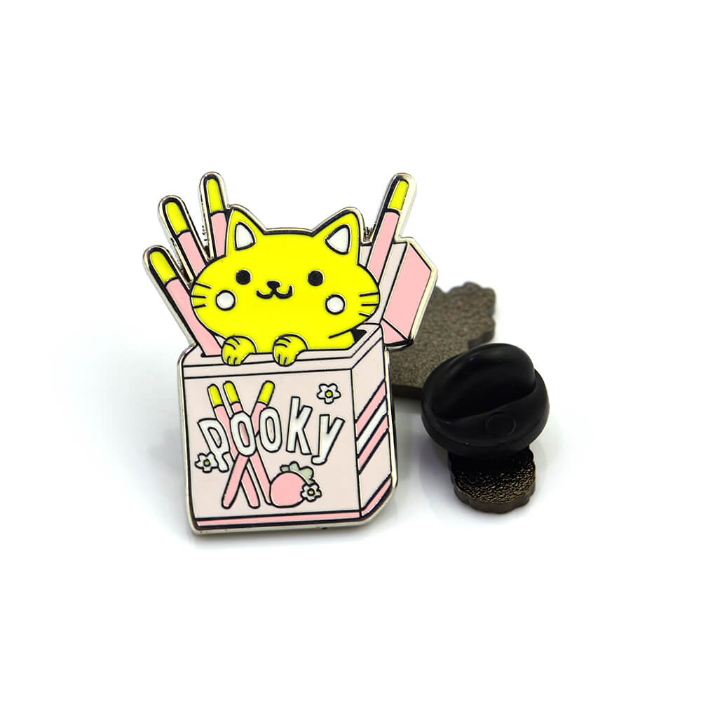 Custom Anime Logo Metal Pins Wholesale New Era Silver Brooch Pin