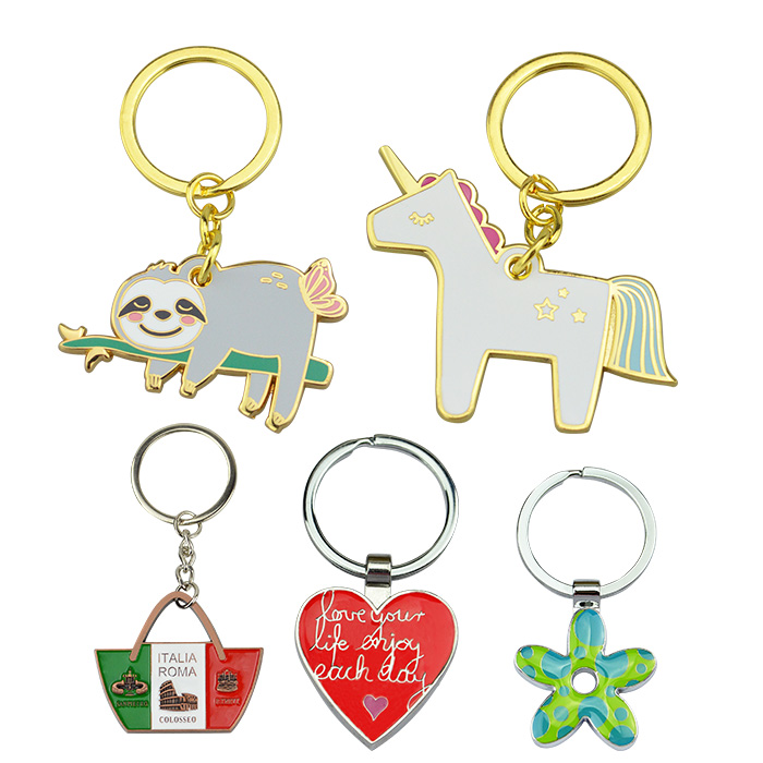 Custom Cute Keychain Charms Keychain With Anime Print Fashion Keyring