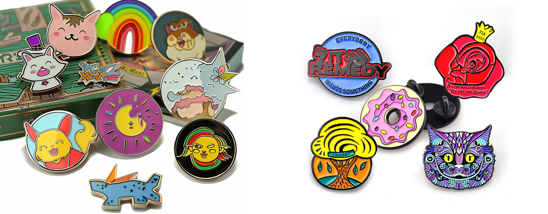 hard enamel pins custom shape