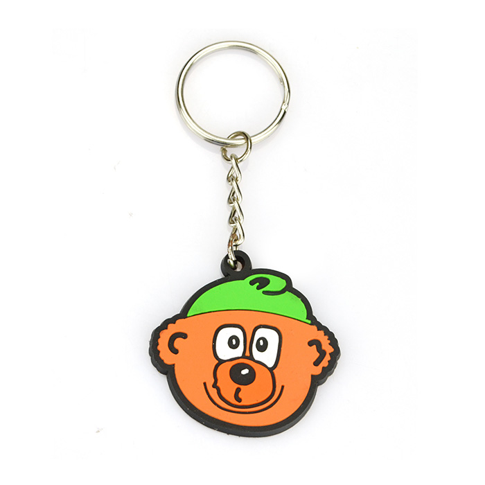 Wholesale Custom Logo Rubber Keychains China Round Pvc Keychain