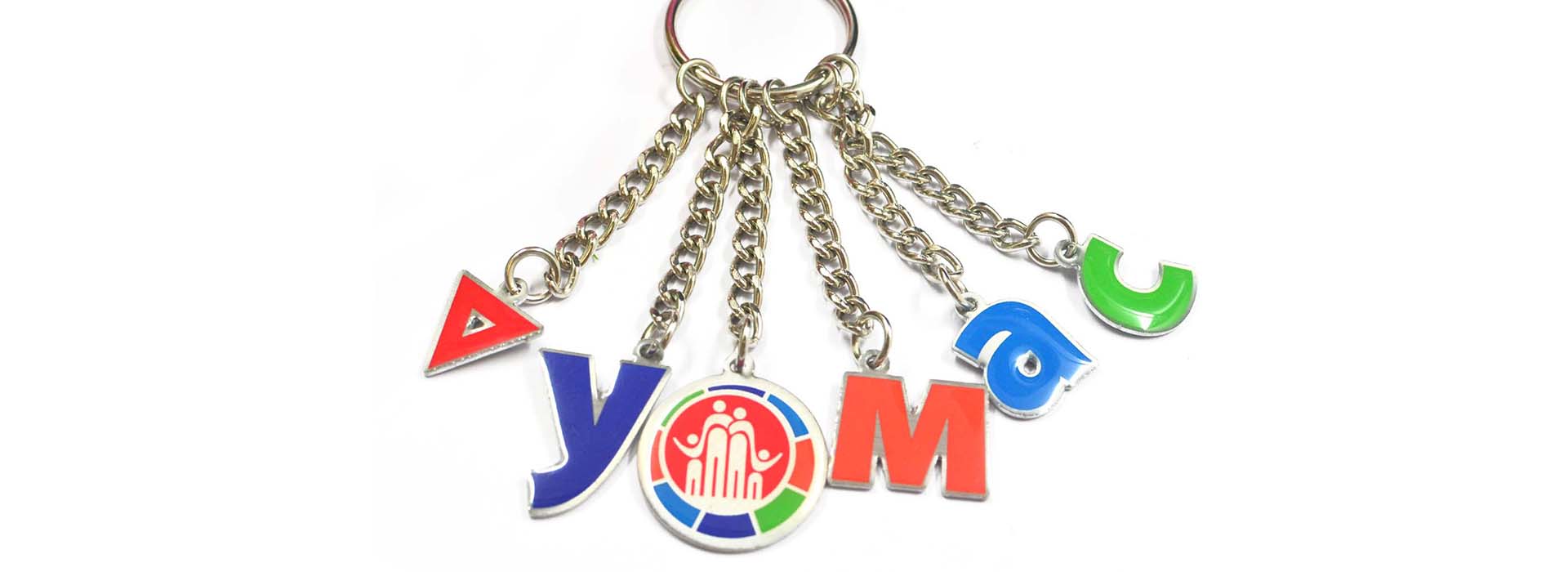 keychain custom logo personalized stainless-steel