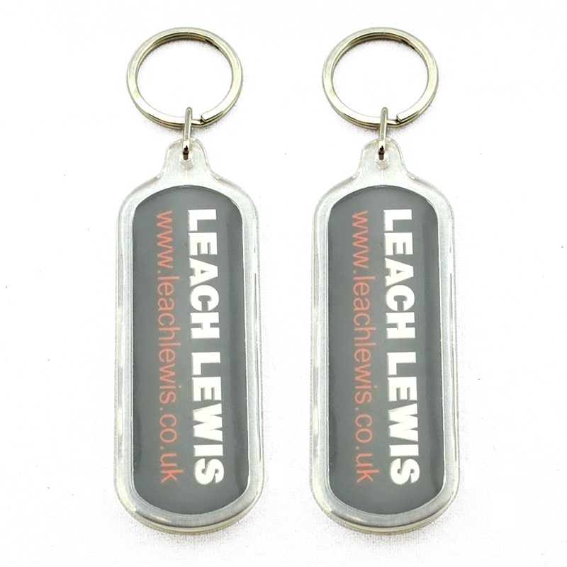 Personalized Eco-Friendly Acrylic Keychain Key Holder Custom Design Logo