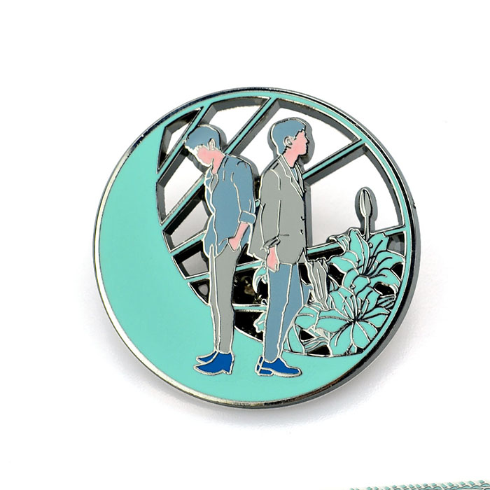 Wholesale Custom Metal Badge Caps With Pins Anime Pin Stock Mini Brooch Pin