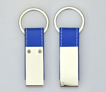 Wholesale Personalized Keyring PU Leather Holder Keychains With Logo