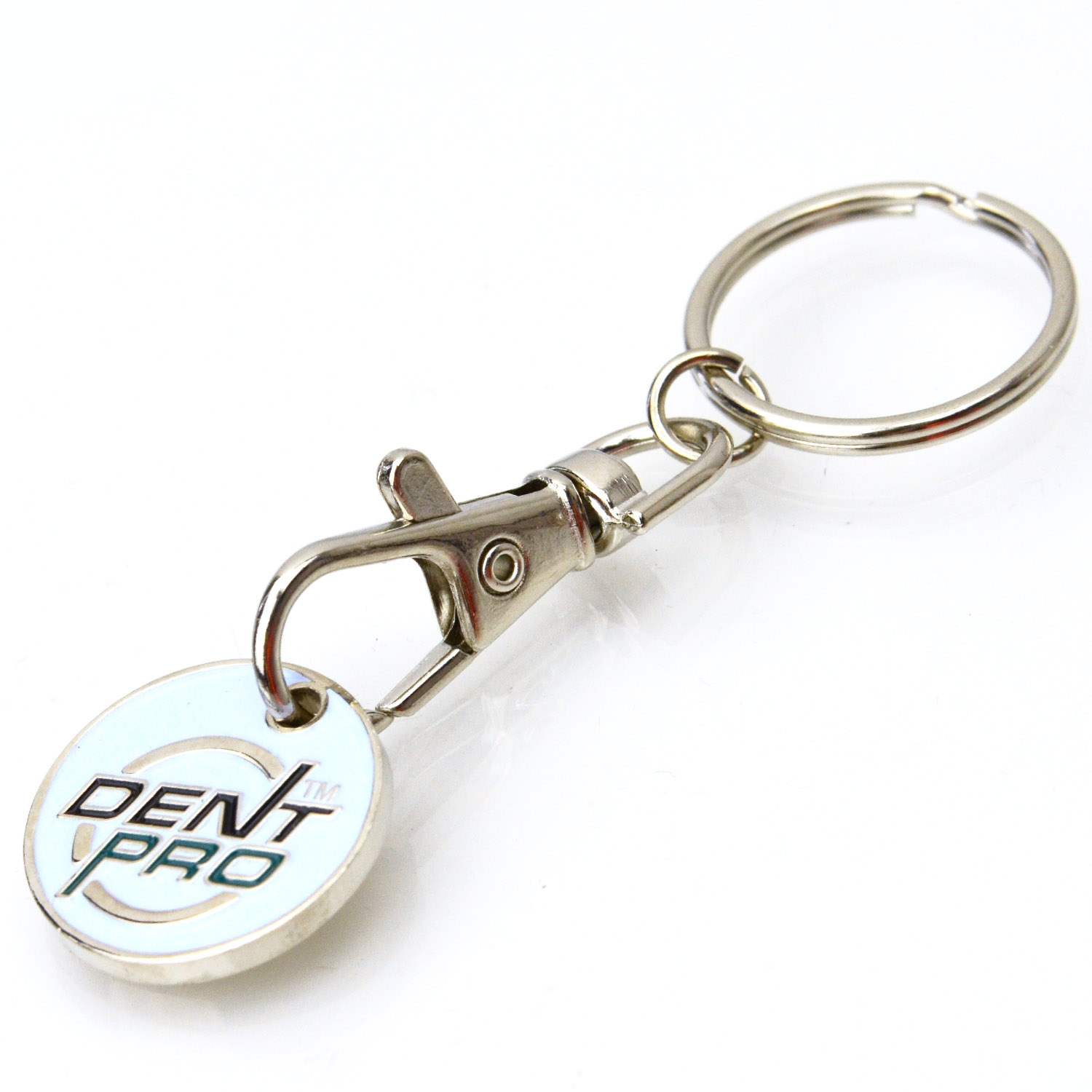 No Minimum Custom Fashion Keyrings Trolley Coin Metal Keychains With Logo