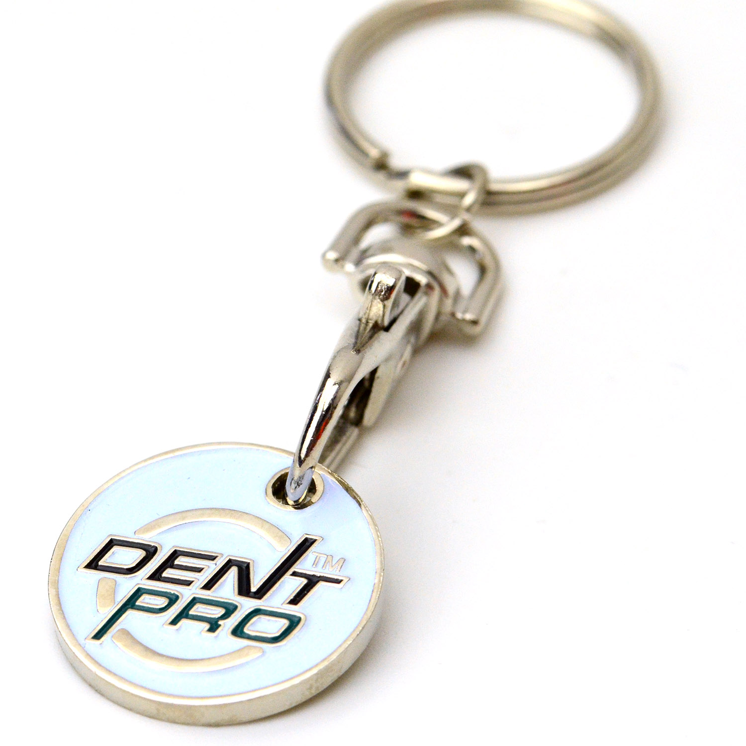 No Minimum Custom Fashion Keyrings Trolley Coin Metal Keychains With Logo