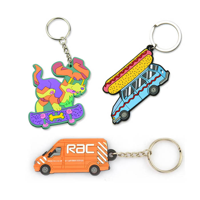 Wholesale Factory Custom Metal Cute Keyrings Key Chain Cute Keychains