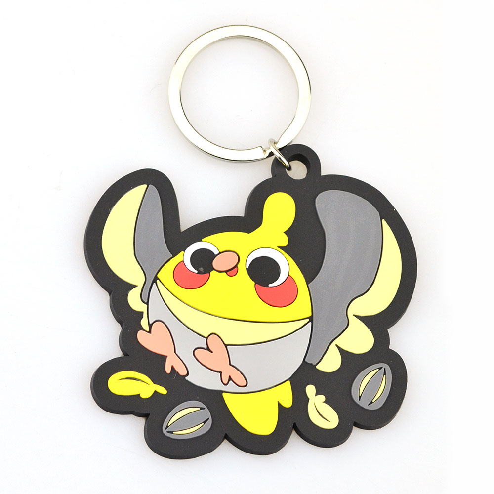 Factory Wholesale Rubber Anime Key Chain PVC Key Rings Holder Logo