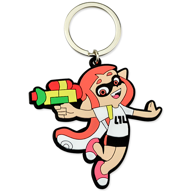  Wholesale Custom Logo PVC Keychain Rubber Keyring Festival Souvenir