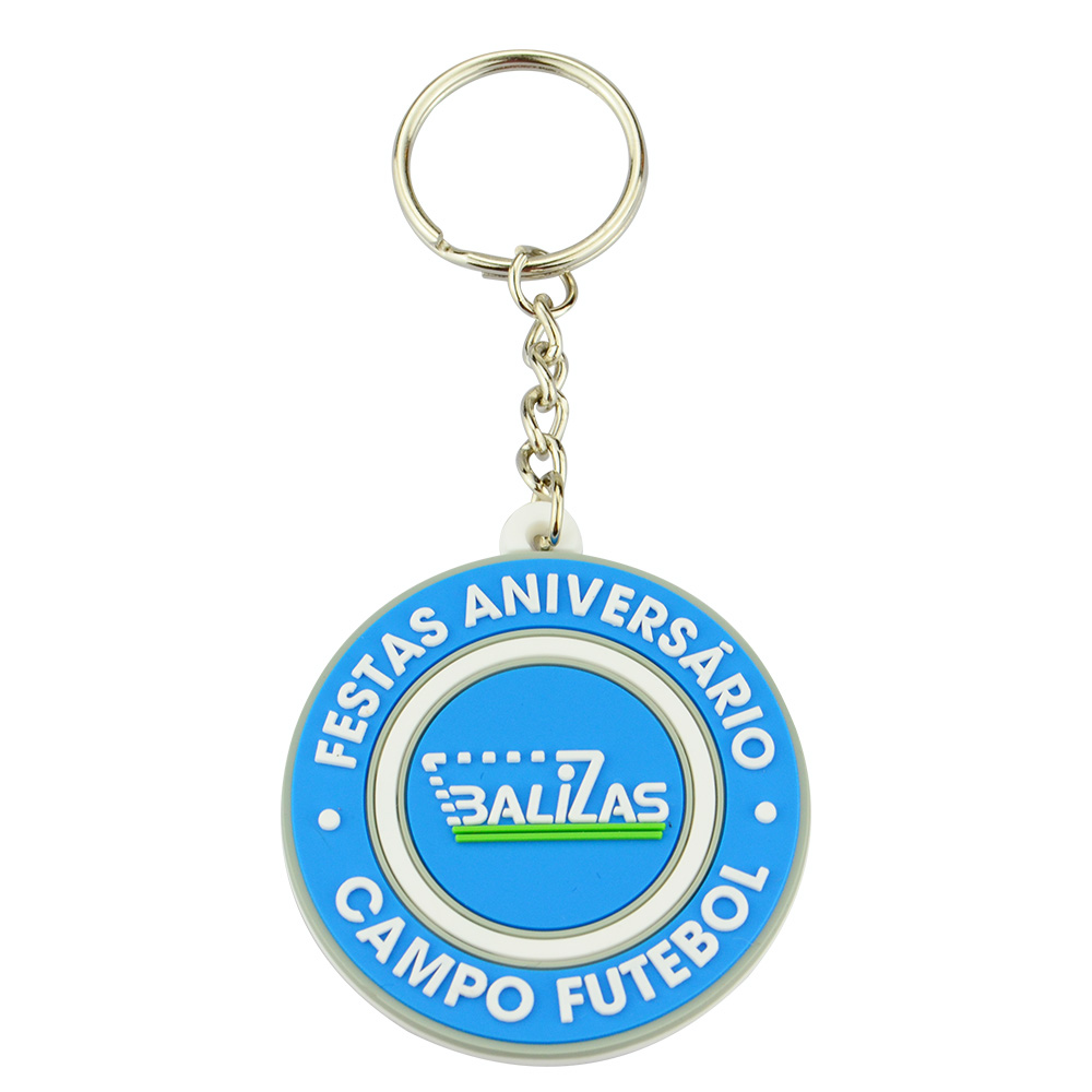 Custom Logo PVC & Rubber Keychains with Iron Metal Micro Injection/UV Printing