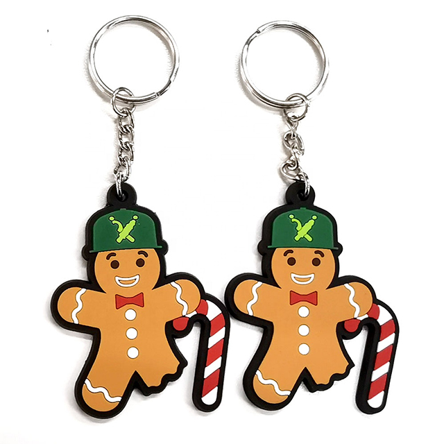 Manufacturer Custom PVC Keychain Cartoon Silicone Door Keyrings Cute