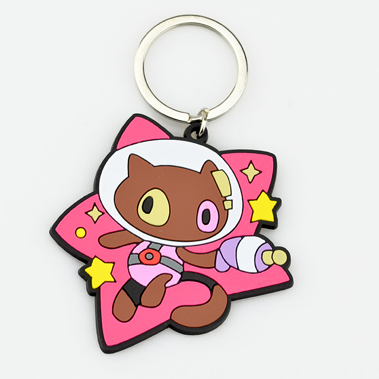 Factory Wholesale Rubber Anime Key Chain PVC Key Rings Holder Logo