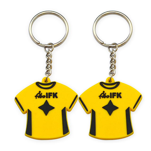 Promotion Gift Football T Shirt Design Keyring PVC Keychain Sports Souvenir