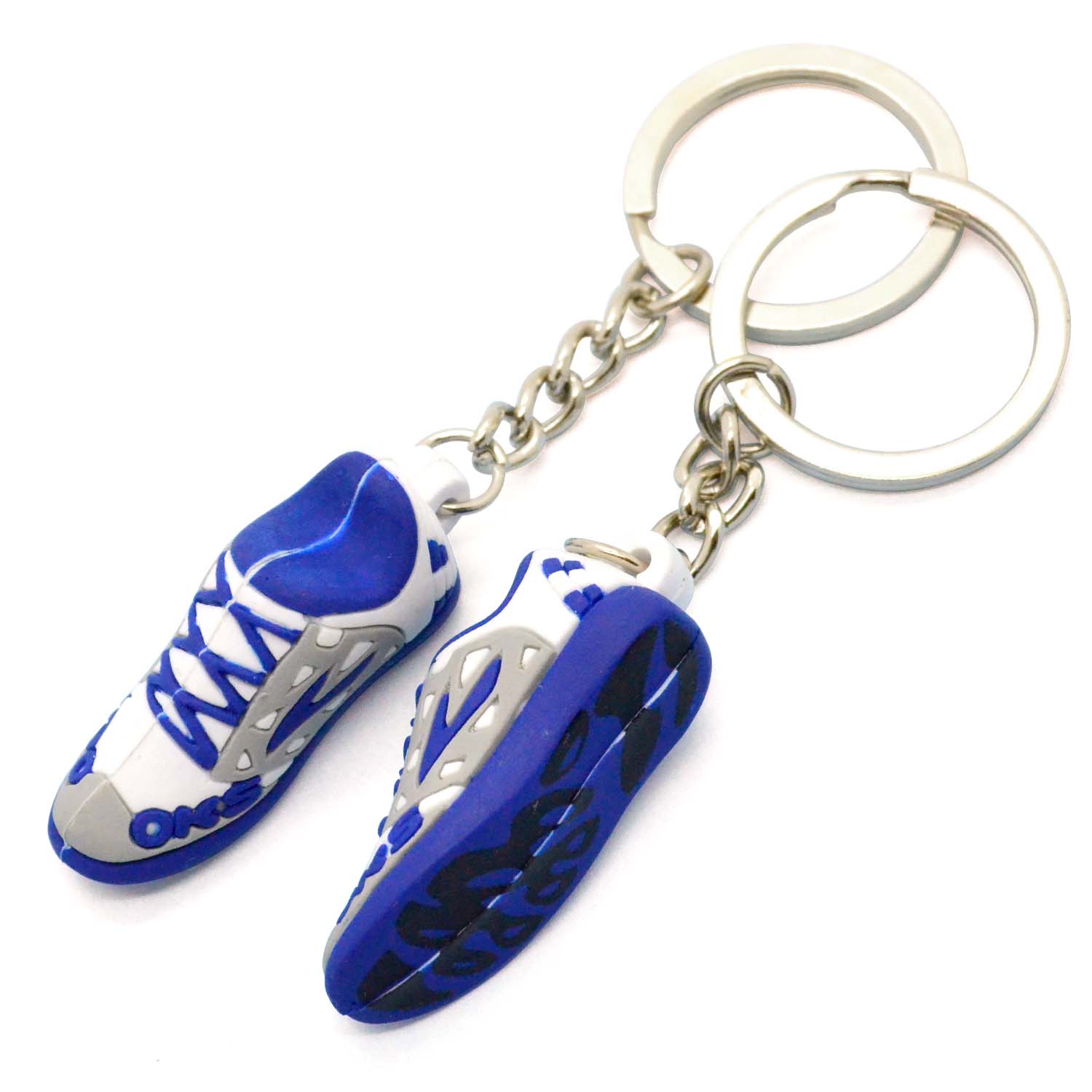 Customized 3D Shoe Shape Keychain PVC Rubber Keyring Sport Promotional Gifts